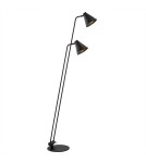 Lampy podłogowe do czytania - Argon AVALONE lampa podłogowa 2 pł. 2x15W (max) czarny struktura 7077 - product 1