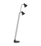 Lampy podłogowe do czytania - Argon AVALONE lampa podłogowa 2 pł. 2x15W (max) czarny struktura 7077 - product 2