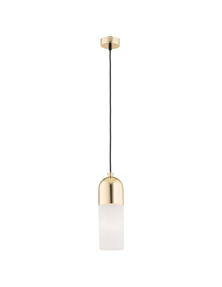 Argon BURGOS lampa wisząca 1 pł. 1x15W (max) opal mat mosiądz 4212 Argon BURGOS lampa wisząca 1 pł. 1x15W (max) opal mat mosiądz 4212