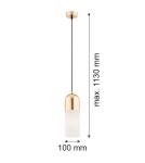 Argon BURGOS lampa wisząca 1 pł. 1x15W (max) opal mat mosiądz 4212 Argon BURGOS lampa wisząca 1 pł. 1x15W (max) opal mat mosiądz 4212