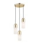 Argon BURGOS lampa wisząca 3 pł. okrągła podsufitka 3x15W (max) opal mat mosiądz 1466 Argon BURGOS lampa wisząca 3 pł. okrągła podsufitka 3x15W (max) opal mat mosiądz 1466