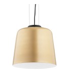 Lampy wiszące pojedyncze - Argon BERKLEY lampa wisząca 1 pł. 1x15W (max) złoty biały 4690 - product 3