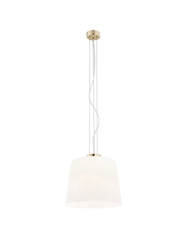 Argon BERKLEY lampa wisząca 1 pł. 1x15W (max) opal mat elementy mosiądzowane 4689