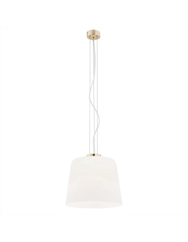 Argon BERKLEY lampa wisząca 1 pł. 1x15W (max) opal mat elementy mosiądzowane 4689 - produkt 2