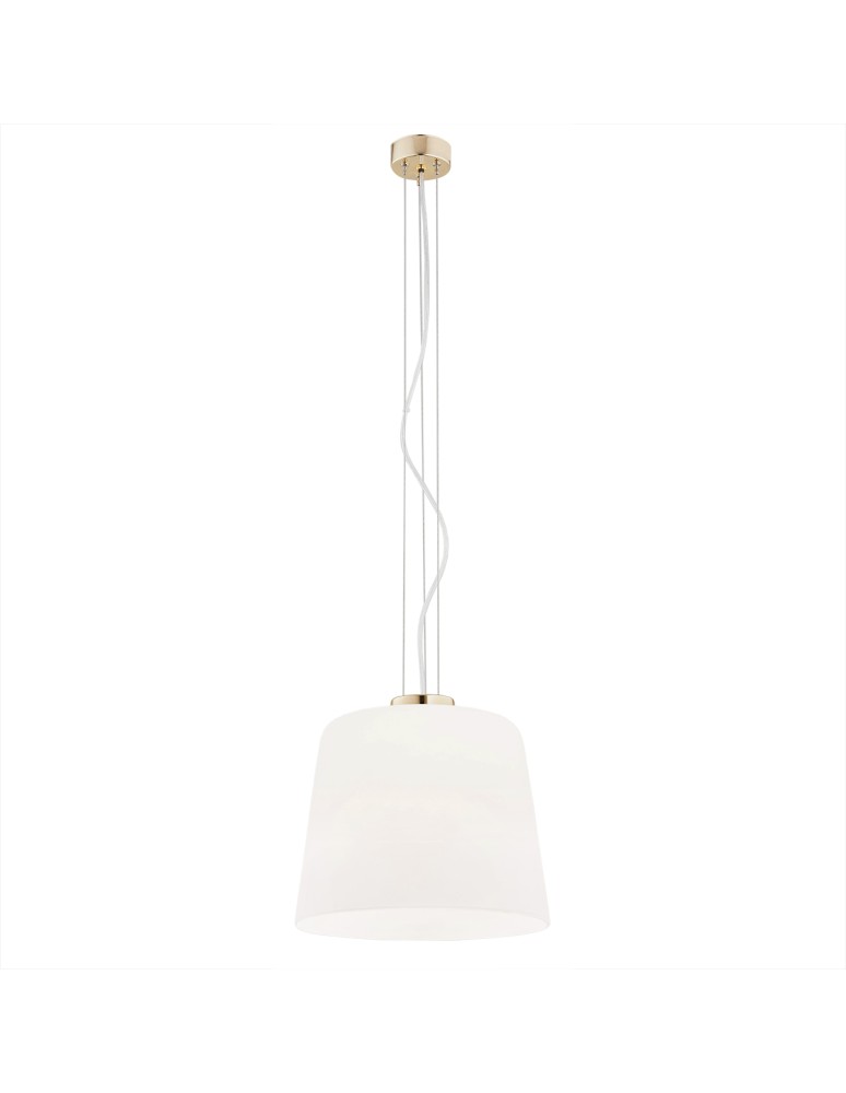 Argon BERKLEY lampa wisząca 1 pł. 1x15W (max) opal mat elementy mosiądzowane 4689 Argon BERKLEY lampa wisząca 1 pł. 1x15W (max) opal mat elementy mosiądzowane 4689