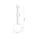 Argon BERKLEY lampa wisząca 1 pł. 1x15W (max) opal mat elementy mosiądzowane 4689 Argon BERKLEY lampa wisząca 1 pł. 1x15W (max) opal mat elementy mosiądzowane 4689