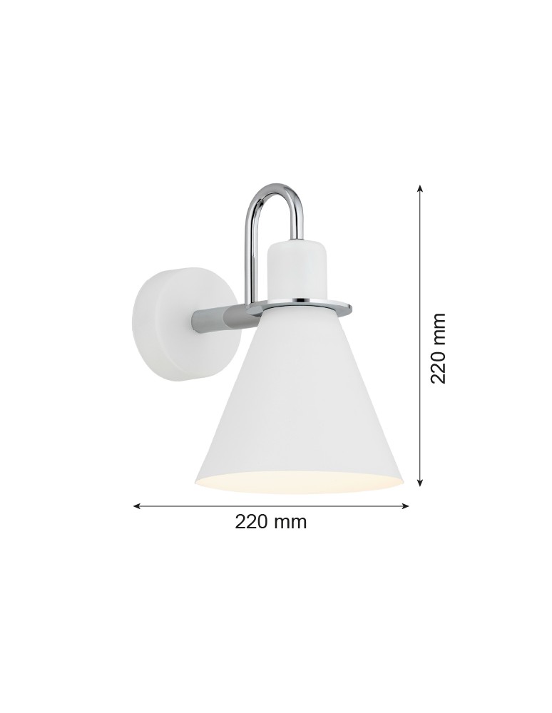 Argon BEVERLY kiniet 1 pł. 1x15W (max) biały struktura elementy chromowane 4705 Argon BEVERLY kiniet 1 pł. 1x15W (max) biały struktura elementy chromowane 4705
