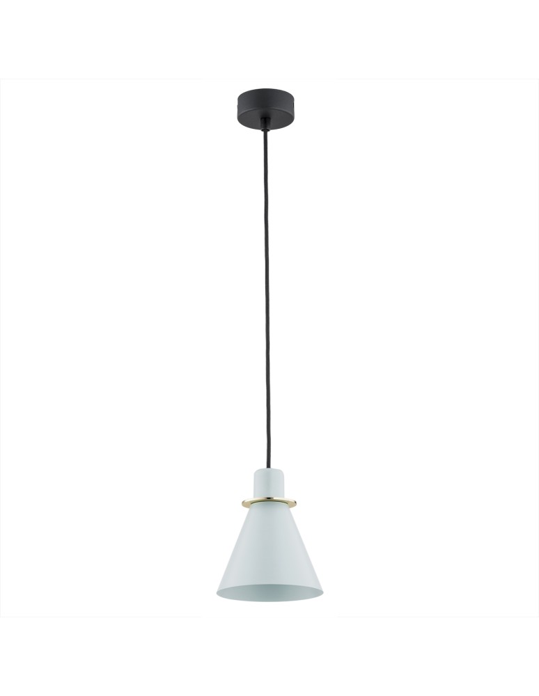 Argon BEVERLY lampa wisząca 1 pł. 1x15W (max) błękit mat elementy mosiądzowane 4682 Argon BEVERLY lampa wisząca 1 pł. 1x15W (max) błękit mat elementy mosiądzowane 4682