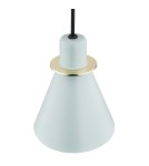 Argon BEVERLY lampa wisząca 1 pł. 1x15W (max) błękit mat elementy mosiądzowane 4682 Argon BEVERLY lampa wisząca 1 pł. 1x15W (max) błękit mat elementy mosiądzowane 4682
