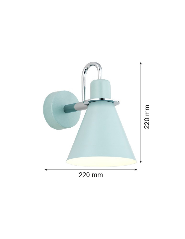 Argon BEVERLY kiniet 1 pł. 1x15W (max) błękit mat elementy chromowane 4707 Argon BEVERLY kiniet 1 pł. 1x15W (max) błękit mat elementy chromowane 4707