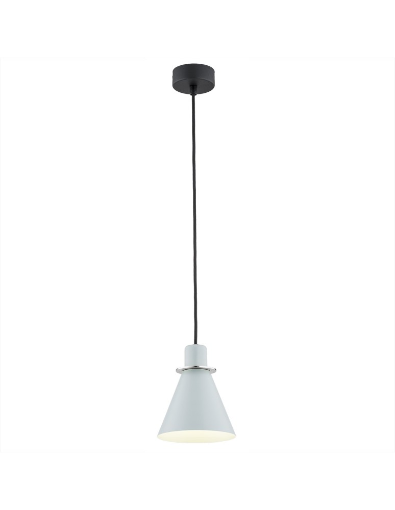 Argon BEVERLY lampa wisząca 1 pł. 1x15W (max) błękit mat elementy chromowane 4683 Argon BEVERLY lampa wisząca 1 pł. 1x15W (max) błękit mat elementy chromowane 4683