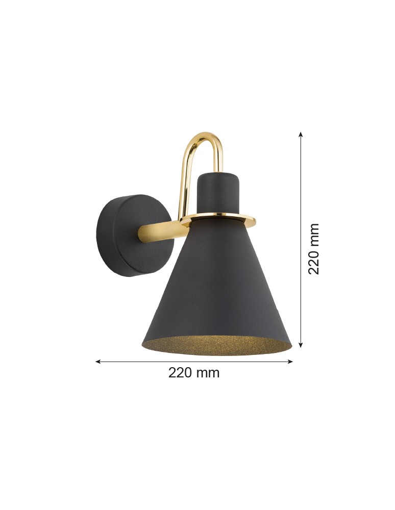 Argon BEVERLY kiniet 1 pł. 1x15W (max) czarny struktura elementy mosiądzowane 4708 Argon BEVERLY kiniet 1 pł. 1x15W (max) czarny struktura elementy mosiądzowane 4708