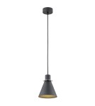 Argon BEVERLY lampa wisząca 1 pł. 1x15W (max) czarny struktura elementy chromowane 4688 Argon BEVERLY lampa wisząca 1 pł. 1x15W (max) czarny struktura elementy chromowane 4688