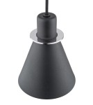 Argon BEVERLY lampa wisząca 1 pł. 1x15W (max) czarny struktura elementy chromowane 4688 Argon BEVERLY lampa wisząca 1 pł. 1x15W (max) czarny struktura elementy chromowane 4688