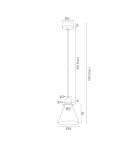Argon BEVERLY lampa wisząca 1 pł. 1x15W (max) czarny struktura elementy chromowane 4688 Argon BEVERLY lampa wisząca 1 pł. 1x15W (max) czarny struktura elementy chromowane 4688