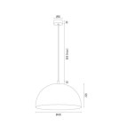 Argon BONITA lampa wisząca 1 pł. 1x15W (max) czarny złoty środek 8242 Argon BONITA lampa wisząca 1 pł. 1x15W (max) czarny złoty środek 8242
