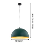Argon BONITA lampa wisząca 1 pł. 1x15W (max) zielony złoty środek 8243 Argon BONITA lampa wisząca 1 pł. 1x15W (max) zielony złoty środek 8243