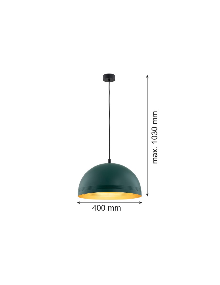 Argon BONITA lampa wisząca 1 pł. 1x15W (max) zielony złoty środek 8243 Argon BONITA lampa wisząca 1 pł. 1x15W (max) zielony złoty środek 8243