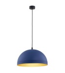 Lampy wiszące pojedyncze - Argon BONITA lampa wisząca 1 pł. 1x15W (max) granatowy złoty środek 8244 - product 1