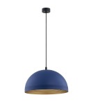 Lampy wiszące pojedyncze - Argon BONITA lampa wisząca 1 pł. 1x15W (max) granatowy złoty środek 8244 - product 2