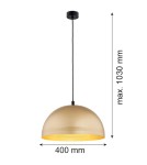 Argon BONITA lampa wisząca 1 pł. 1x15W (max) złoty 8245 Argon BONITA lampa wisząca 1 pł. 1x15W (max) złoty 8245