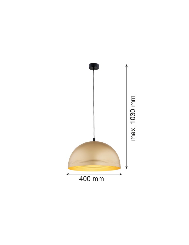 Argon BONITA lampa wisząca 1 pł. 1x15W (max) złoty 8245 Argon BONITA lampa wisząca 1 pł. 1x15W (max) złoty 8245