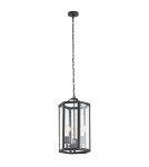 Lampy wiszące - Argon BODRUM lampa wisząca 3 pł. 3x15W (max) czarny struktura 1253 - product 1