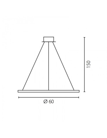RAMKO Echo Żyrandol 60 LED Wewnętrzny 67890 - produkt 2
