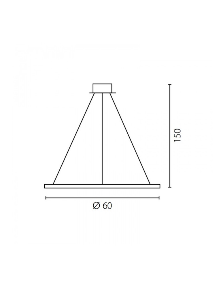 RAMKO Echo Żyrandol 60 LED Wewnętrzny 67890