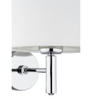 Kinkiety z abażurem - Argon BOLZANO PLUS kinkiet 1 pł. 1x15W (max) śmietankowy chrom 4760 - product 6