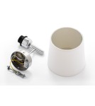 Kinkiety z abażurem - Argon BOLZANO PLUS kinkiet 1 pł. 1x15W (max) śmietankowy chrom 4760 - product 8