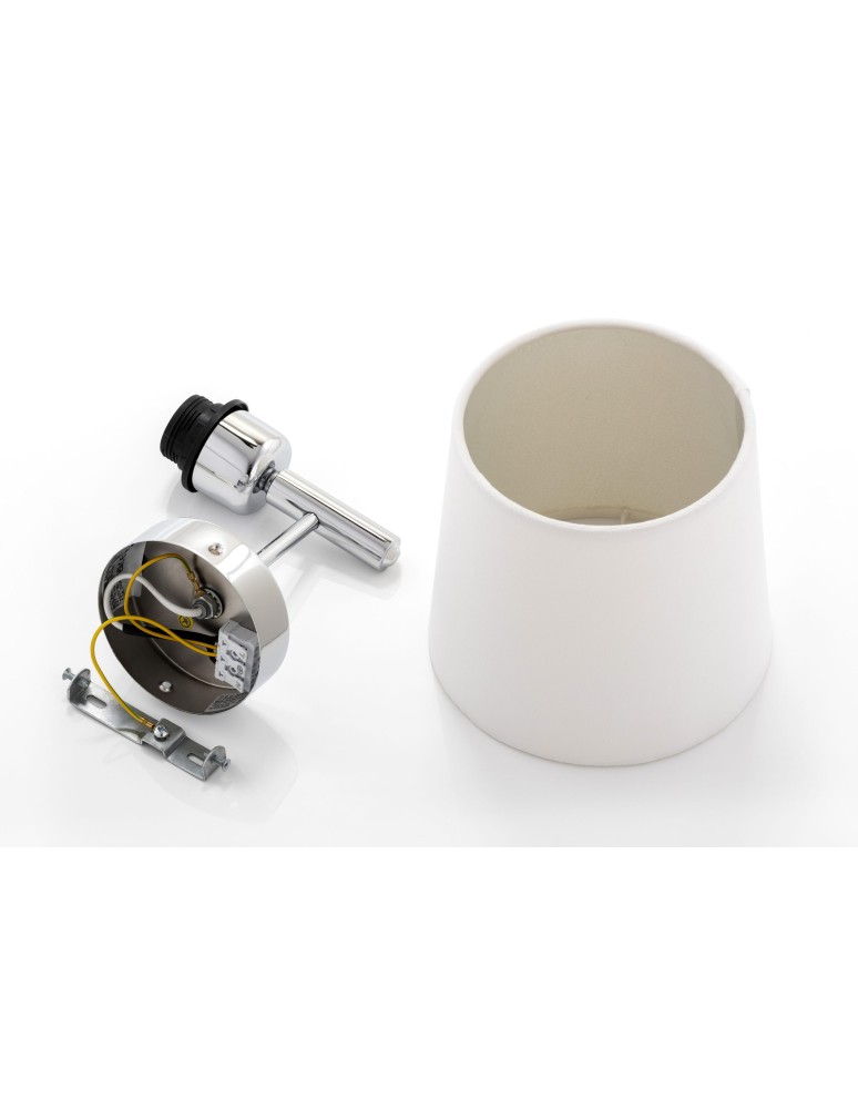 Argon BOLZANO PLUS kinkiet 1 pł. 1x15W (max) śmietankowy chrom 4760