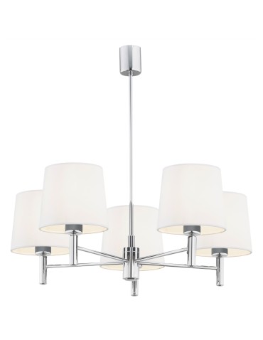 Argon BOLZANO PLUS żyrandol 5 pł. 5x15W (max) śmietankowy chrom 2110