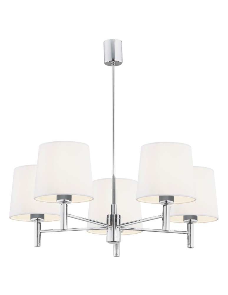 Argon BOLZANO PLUS żyrandol 5 pł. 5x15W (max) śmietankowy chrom 2110
