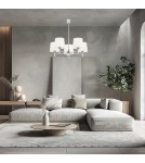 Żyrandole 5 punktowe - Argon BOLZANO PLUS żyrandol 5 pł. 5x15W (max) śmietankowy chrom 2110 - product 2