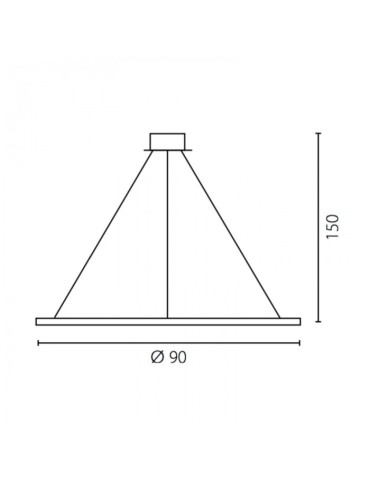 RAMKO Echo Żyrandol 90  LED Zewnętrzny 67884 - produkt 2
