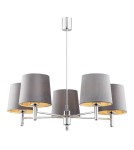 Argon BOLZANO PLUS żyrandol 5 pł. 5x15W (max) ciemnoszary chrom 2108 Argon BOLZANO PLUS żyrandol 5 pł. 5x15W (max) ciemnoszary chrom 2108