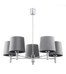 Argon BOLZANO PLUS żyrandol 5 pł. 5x15W (max) ciemnoszary chrom 2108 Argon BOLZANO PLUS żyrandol 5 pł. 5x15W (max) ciemnoszary chrom 2108