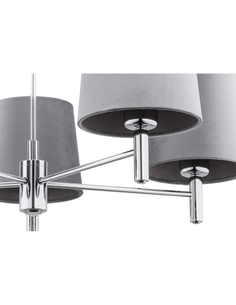 Argon BOLZANO PLUS żyrandol 5 pł. 5x15W (max) ciemnoszary chrom 2108 Argon BOLZANO PLUS żyrandol 5 pł. 5x15W (max) ciemnoszary chrom 2108