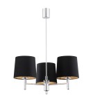 Żyrandole 3 punktowe - Argon BOLZANO PLUS żyrandol 3 pł. 3x15W (max) czarny chrom 6108 - product 1