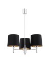 Argon BOLZANO PLUS żyrandol 3 pł. 3x15W (max) czarny chrom 6108