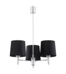Żyrandole 3 punktowe - Argon BOLZANO PLUS żyrandol 3 pł. 3x15W (max) czarny chrom 6108 - product 3