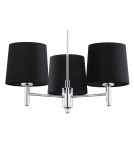 Żyrandole 3 punktowe - Argon BOLZANO PLUS żyrandol 3 pł. 3x15W (max) czarny chrom 6108 - product 4