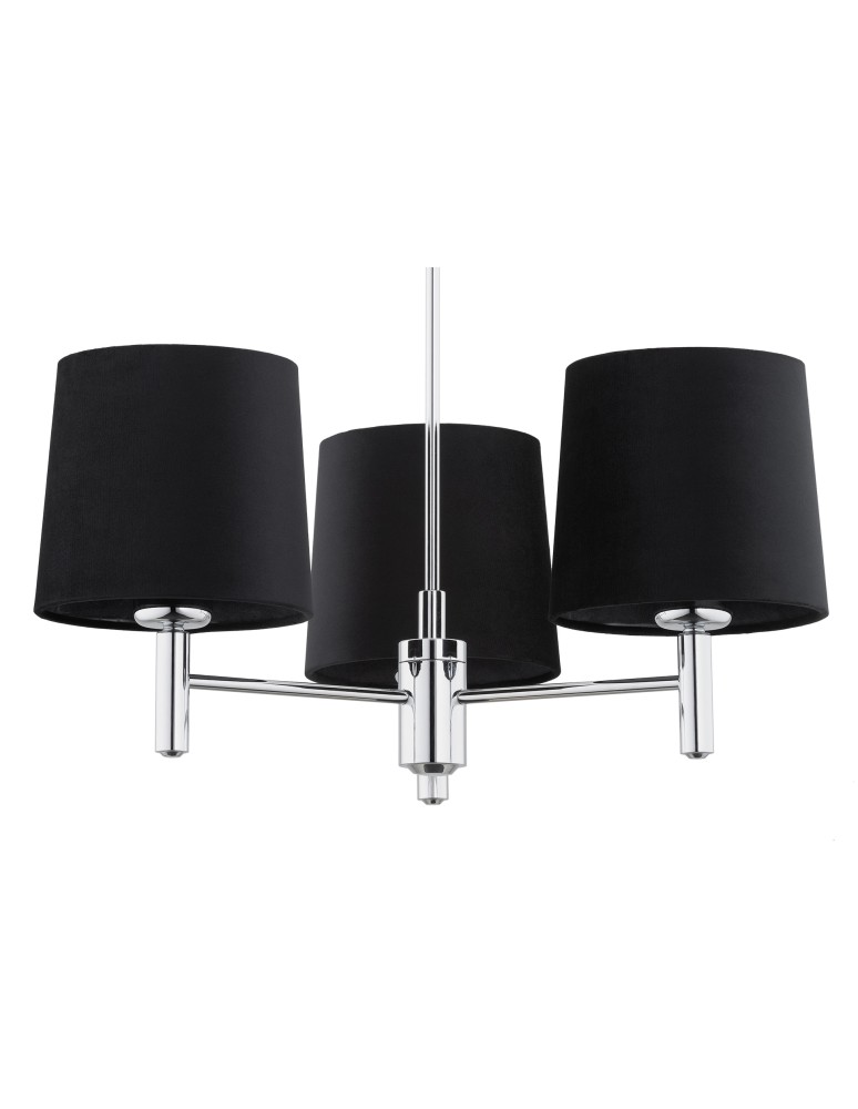 Argon BOLZANO PLUS żyrandol 3 pł. 3x15W (max) czarny chrom 6108