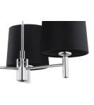 Żyrandole 3 punktowe - Argon BOLZANO PLUS żyrandol 3 pł. 3x15W (max) czarny chrom 6108 - product 5