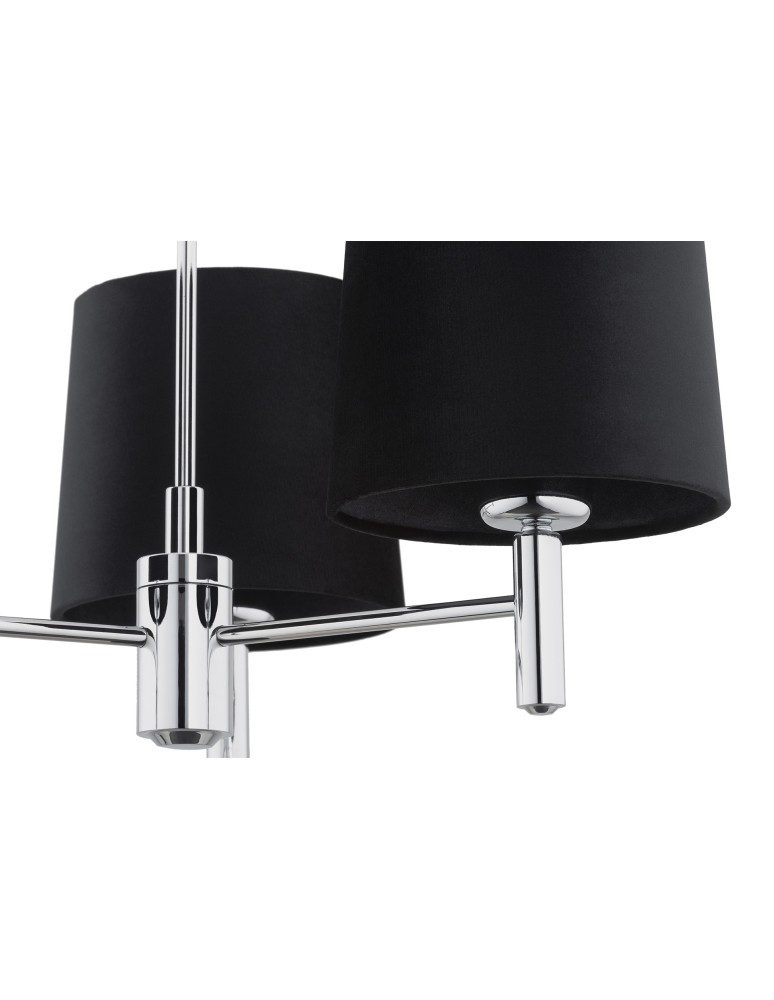 Argon BOLZANO PLUS żyrandol 3 pł. 3x15W (max) czarny chrom 6108
