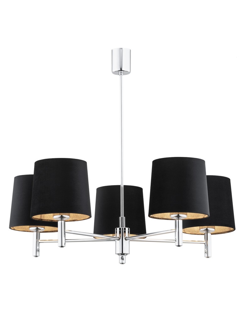 Argon BOLZANO PLUS żyrandol 5 pł. 5x15W (max) czarny chrom 2104 Argon BOLZANO PLUS żyrandol 5 pł. 5x15W (max) czarny chrom 2104