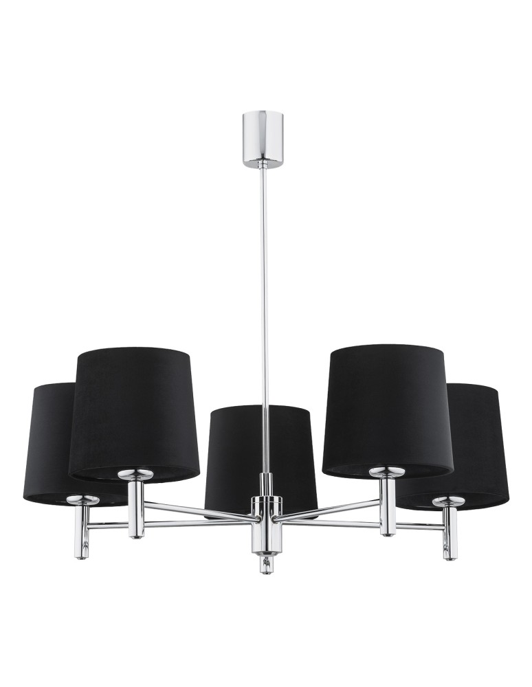 Argon BOLZANO PLUS żyrandol 5 pł. 5x15W (max) czarny chrom 2104 Argon BOLZANO PLUS żyrandol 5 pł. 5x15W (max) czarny chrom 2104