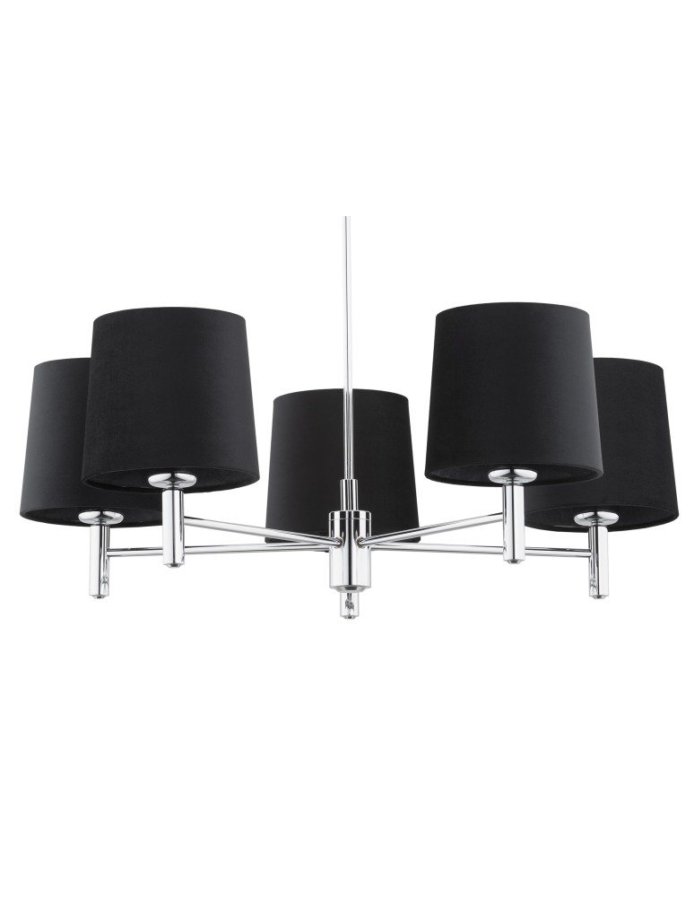 Argon BOLZANO PLUS żyrandol 5 pł. 5x15W (max) czarny chrom 2104 Argon BOLZANO PLUS żyrandol 5 pł. 5x15W (max) czarny chrom 2104