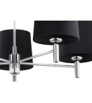 Argon BOLZANO PLUS żyrandol 5 pł. 5x15W (max) czarny chrom 2104 Argon BOLZANO PLUS żyrandol 5 pł. 5x15W (max) czarny chrom 2104